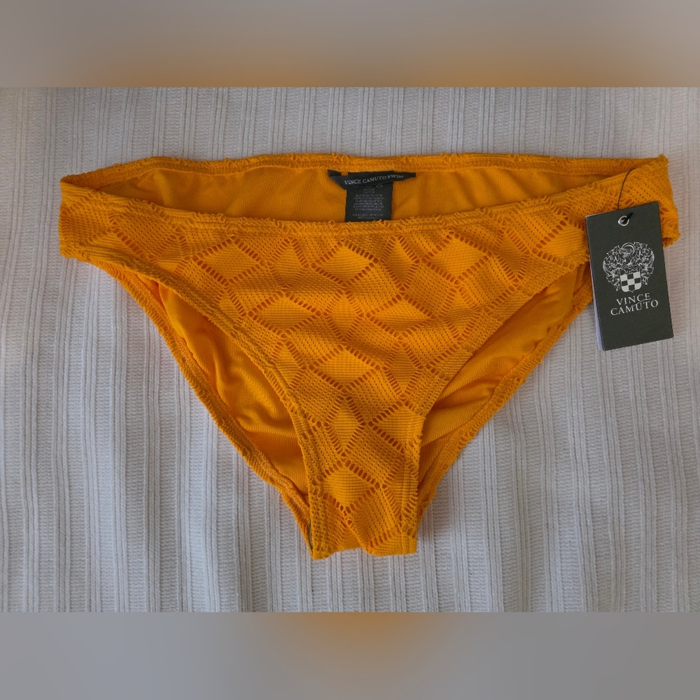 NWT Vince Camuto Mango Orange Lace Bikini Bottom